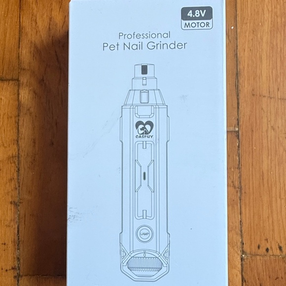 Casfuy 6 Speed Professional Pet Nail Grinder Blue Open Box Rechargeable Electric - Picture 2 of 4